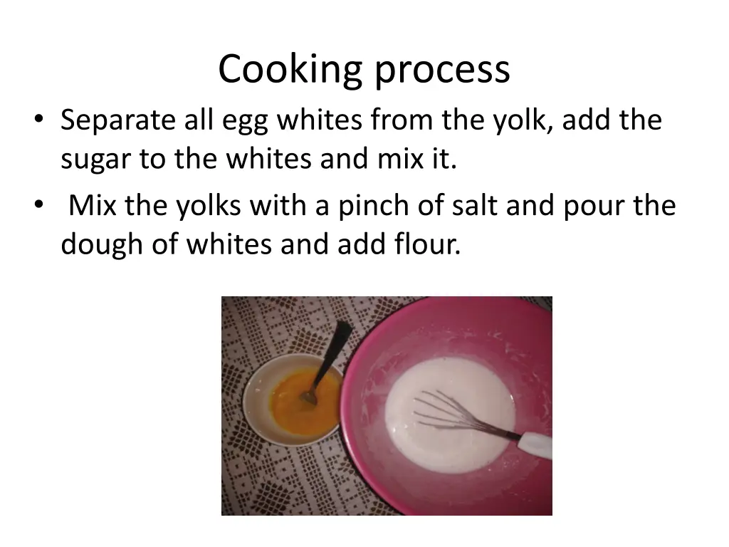 cooking process