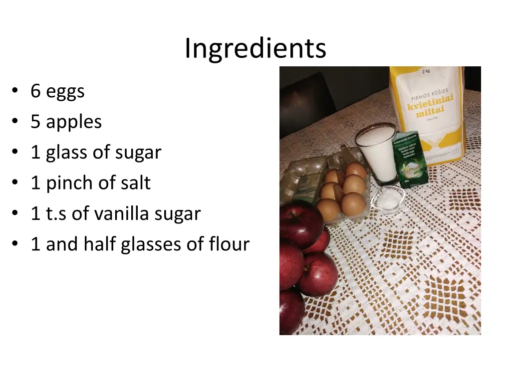 ingredients