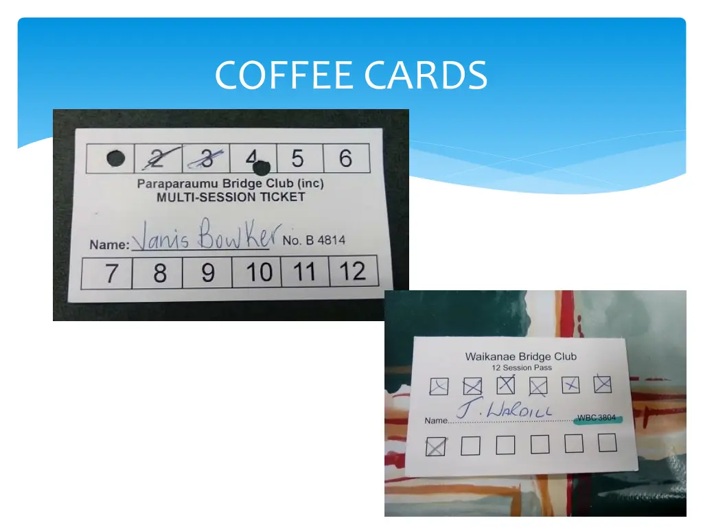 coffee cards