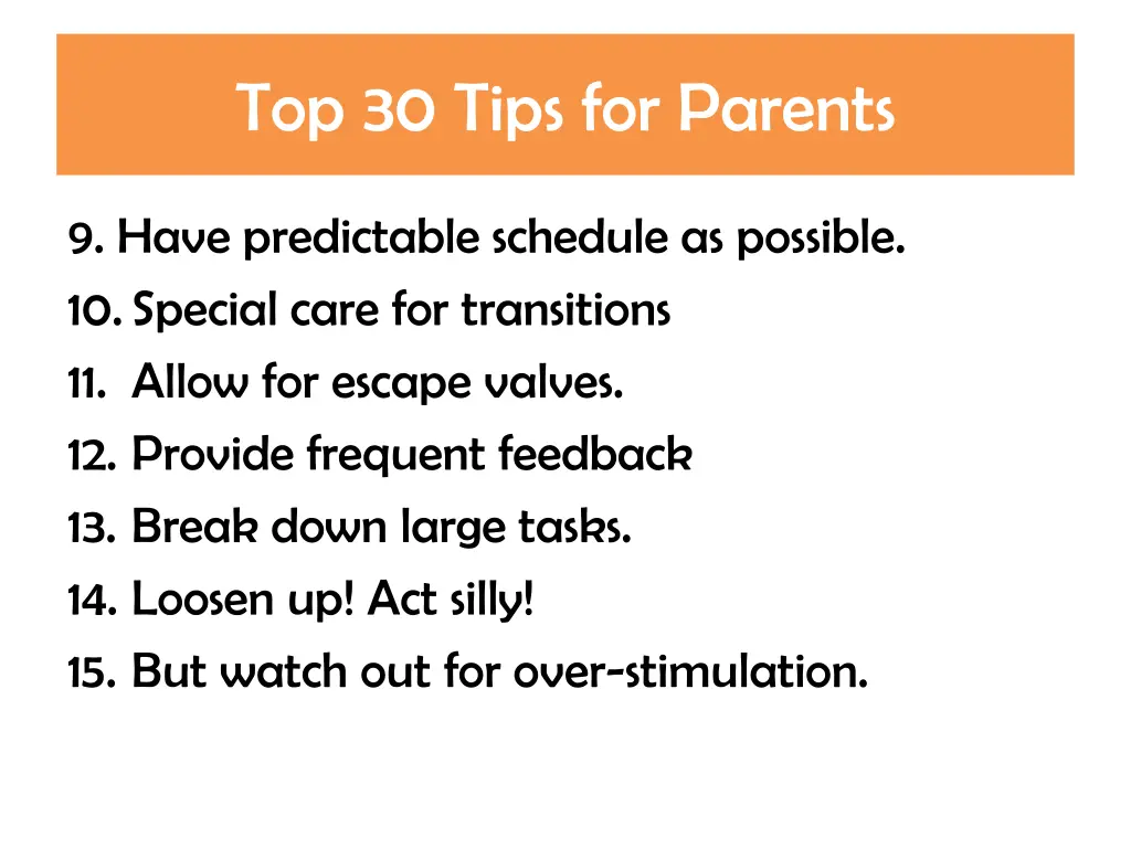 top 30 tips for parents 1