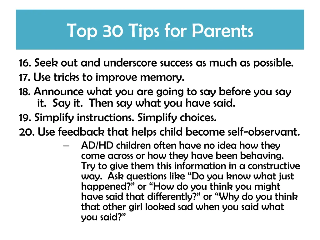 top 30 tips for parents 2