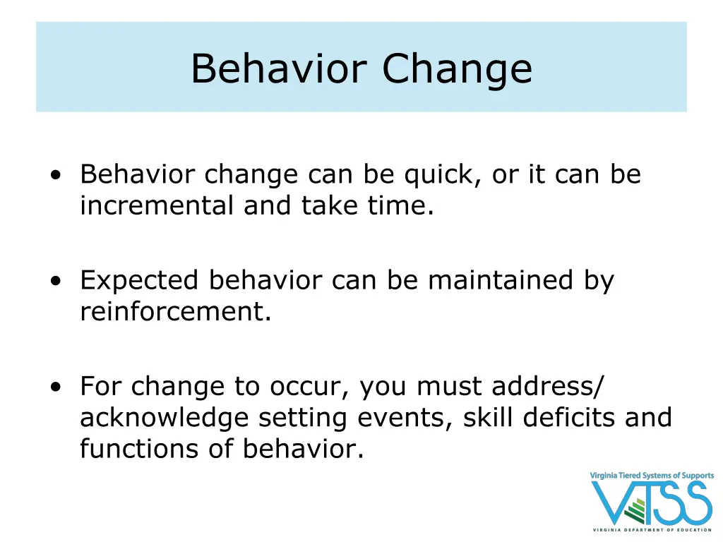 behavior change