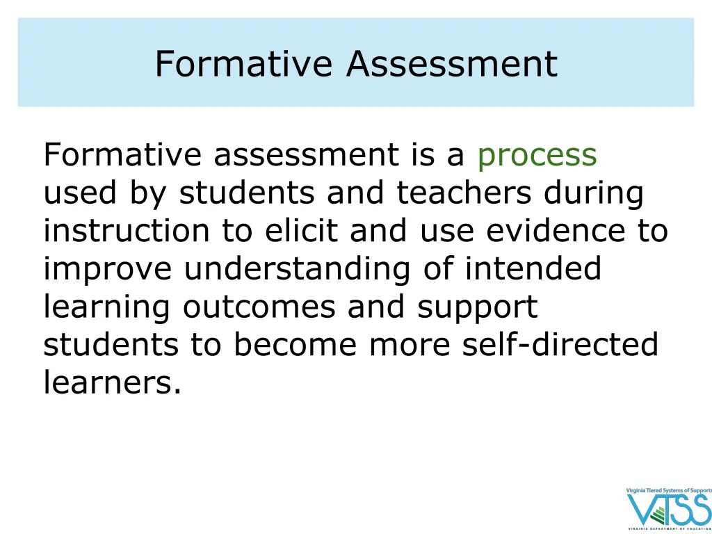 formative assessment