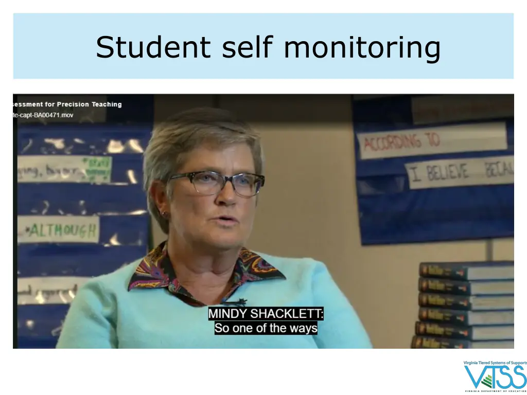 student self monitoring