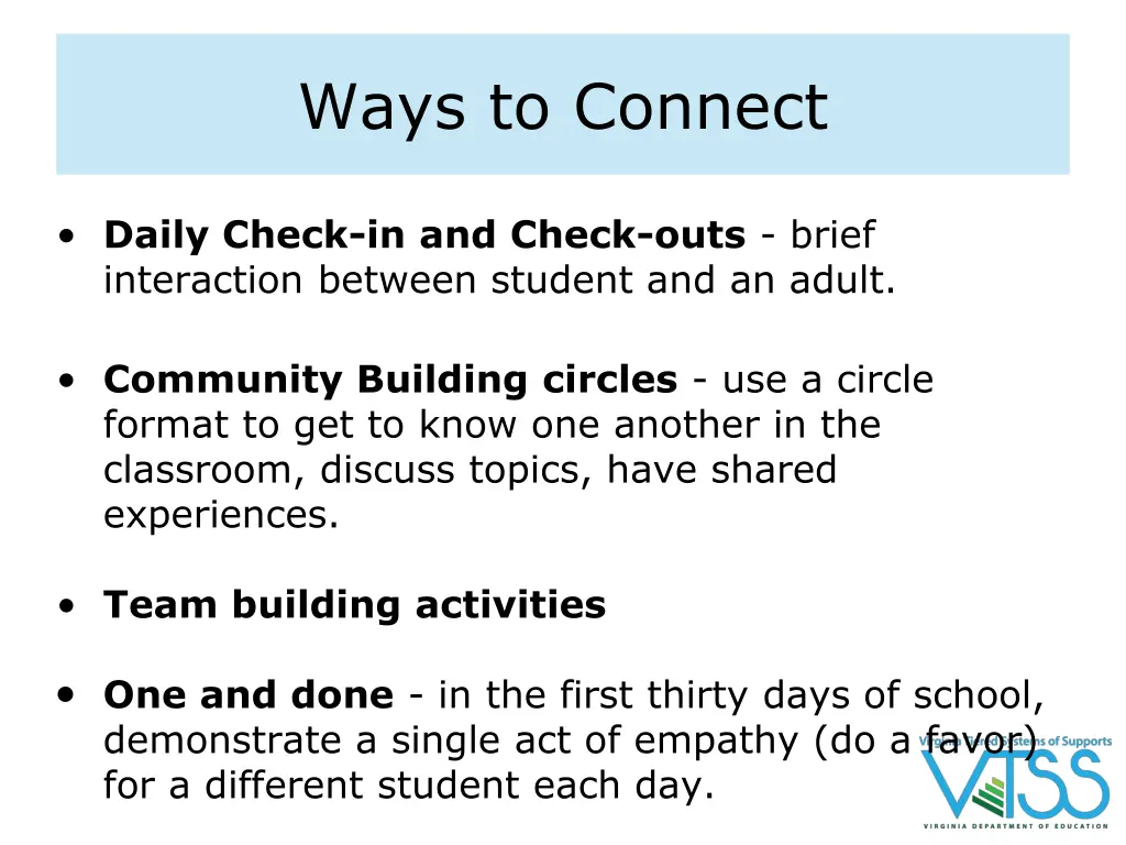 ways to connect