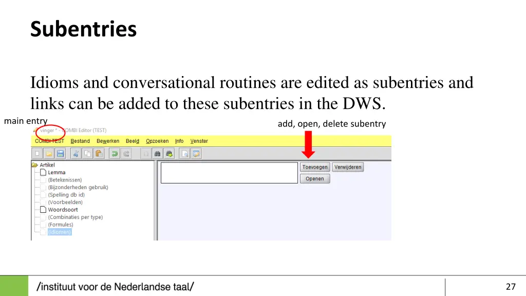 subentries