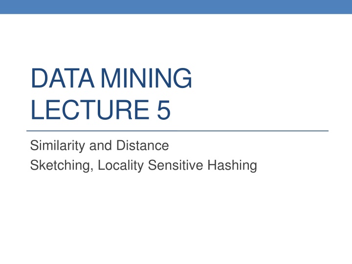 data mining lecture 5