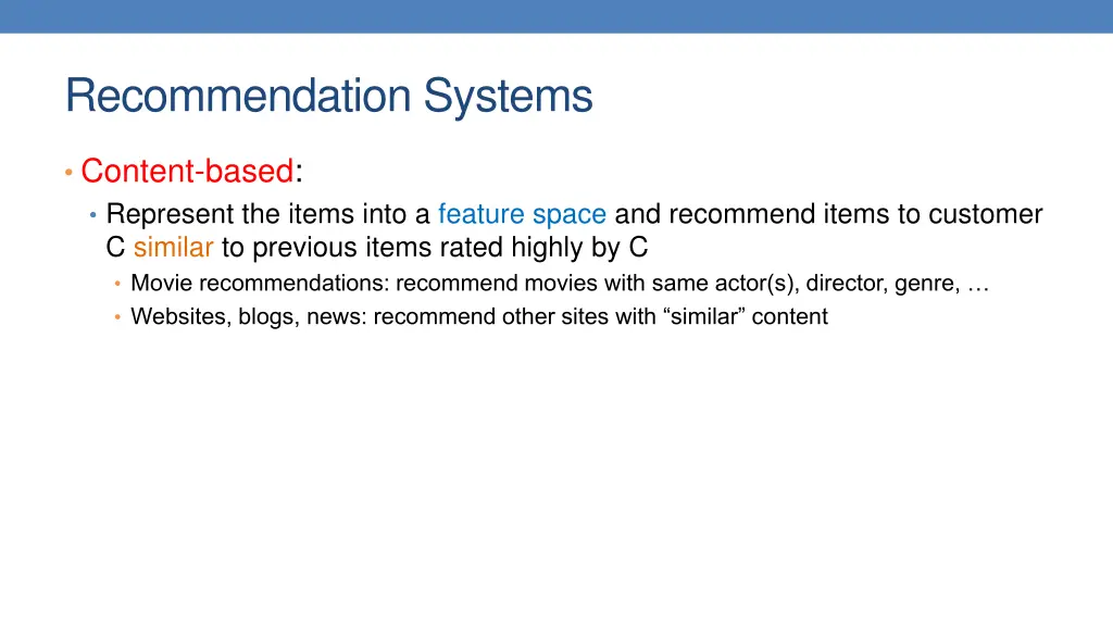 recommendation systems