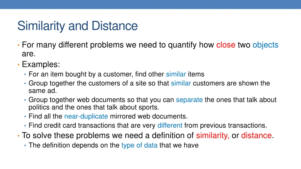 similarity and distance 1