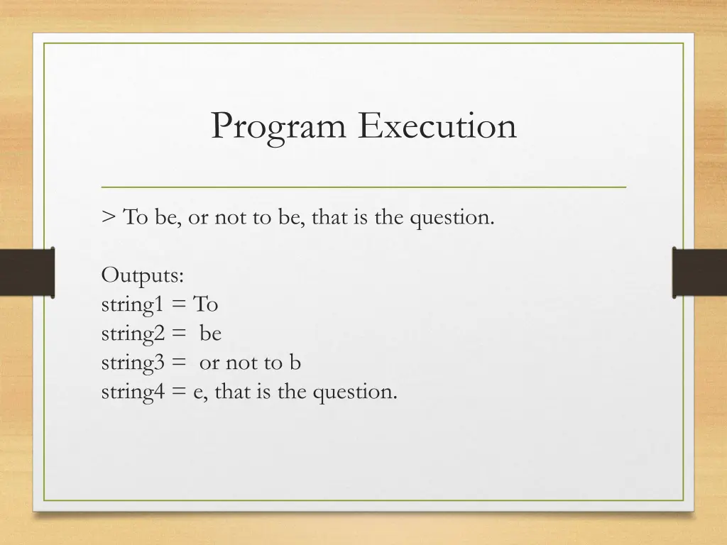 program execution 1