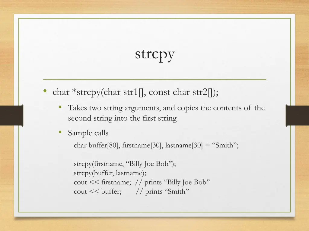 strcpy