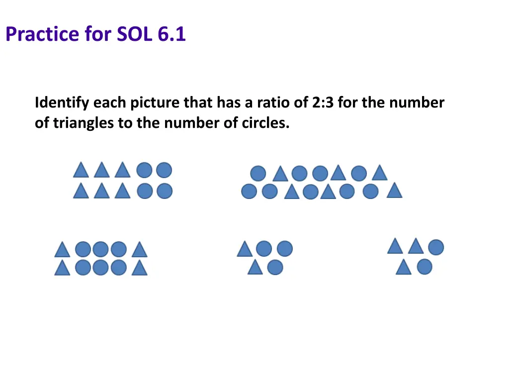 practice for sol 6 1 3