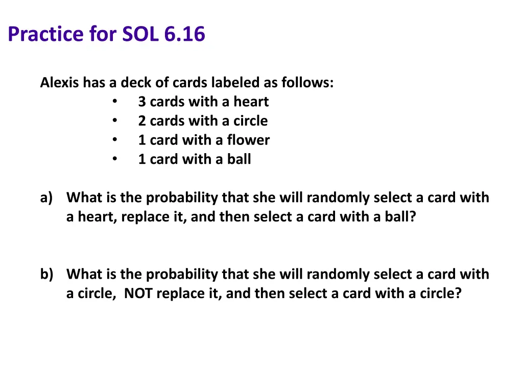 practice for sol 6 16 1