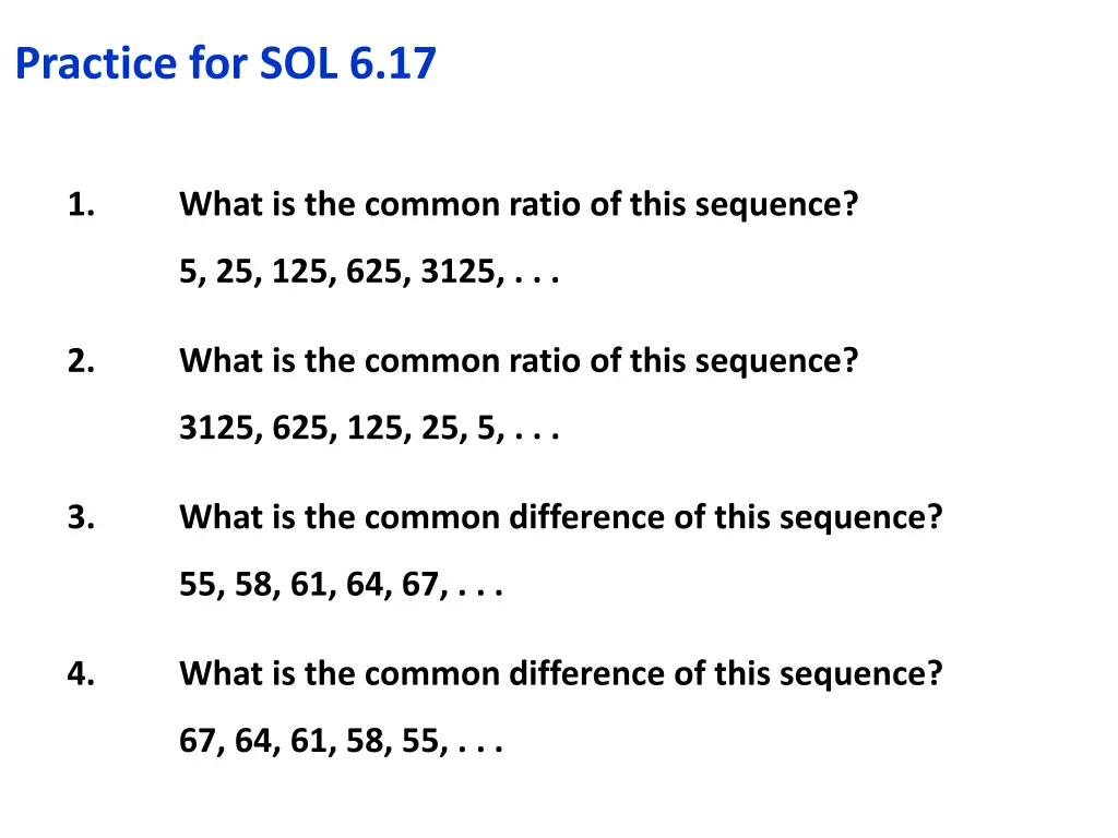 practice for sol 6 17 1