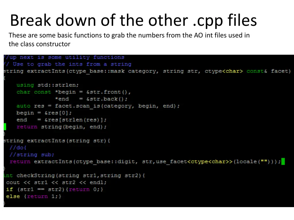 break down of the other cpp files 1