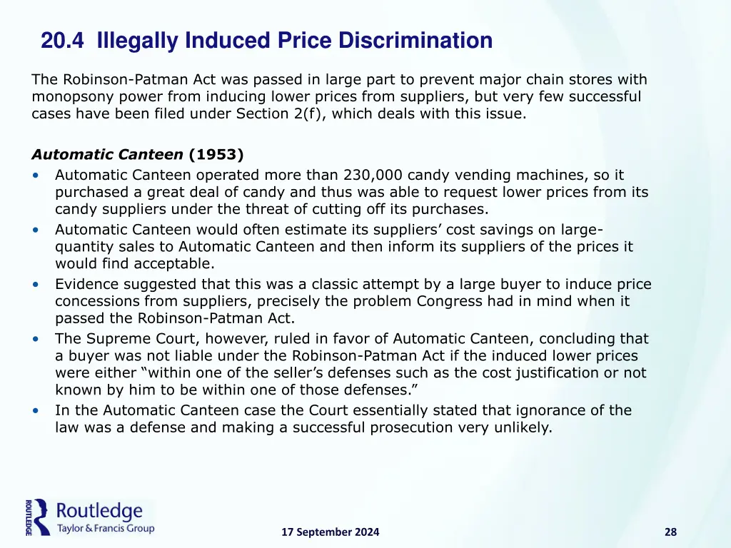 20 4 illegally induced price discrimination