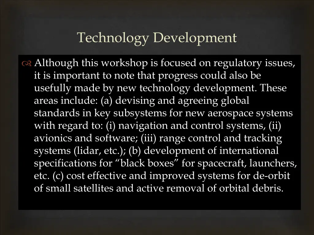 technology development