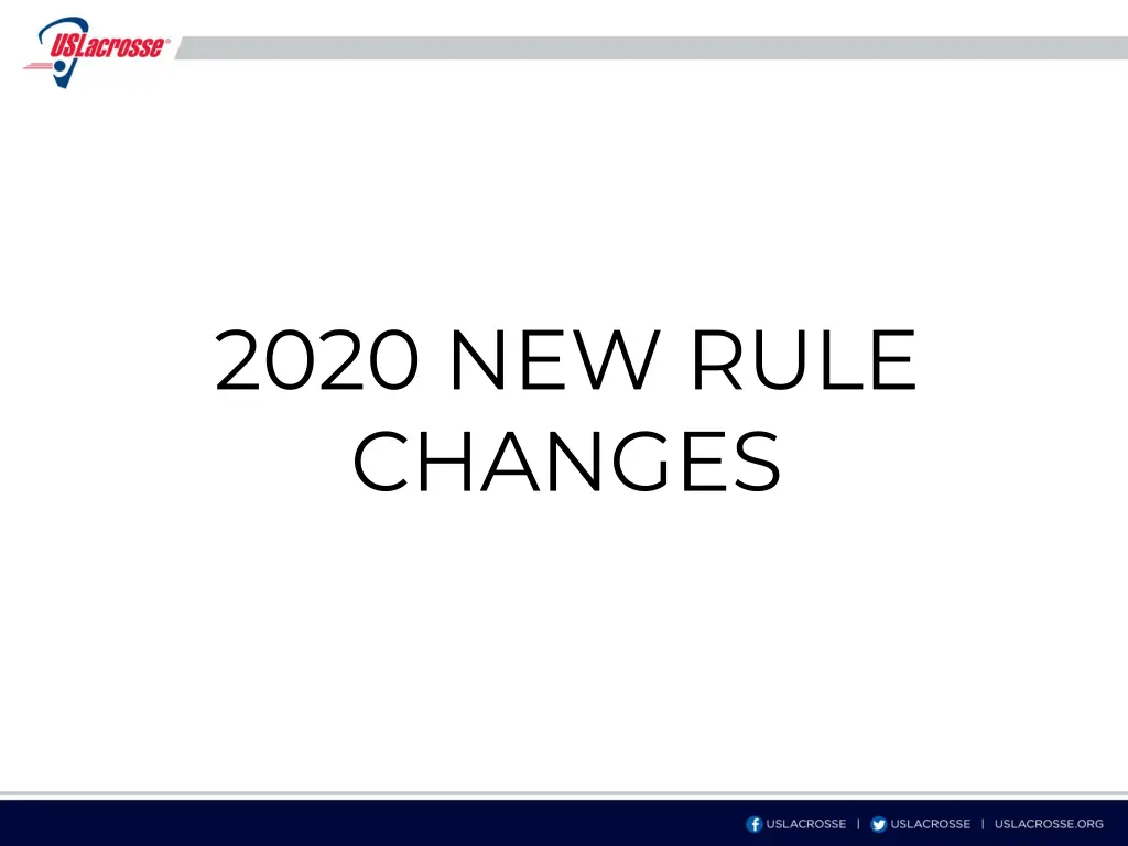 2020 new rule changes