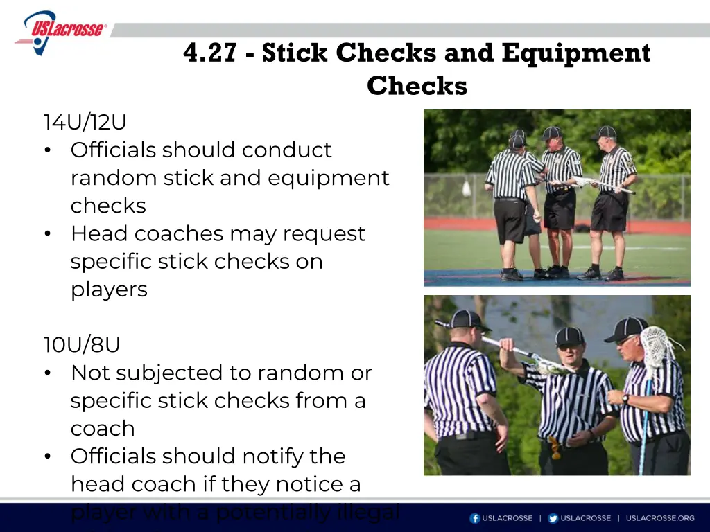 4 27 stick checks and equipment checks