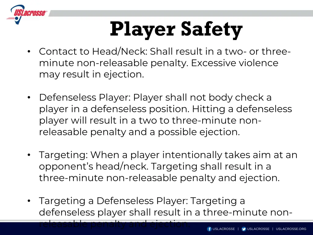 player safety