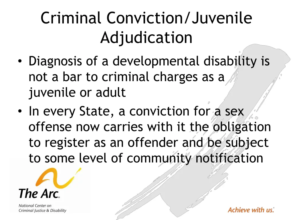 criminal conviction juvenile adjudication