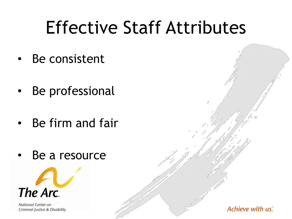 effective staff attributes