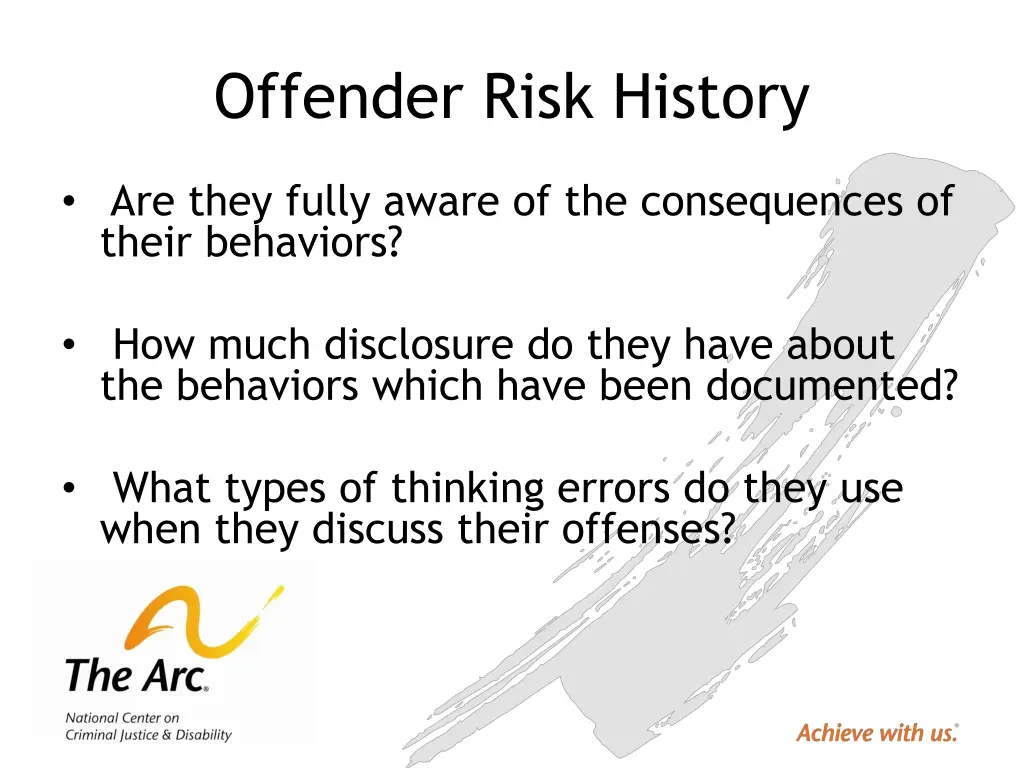 offender risk history 1