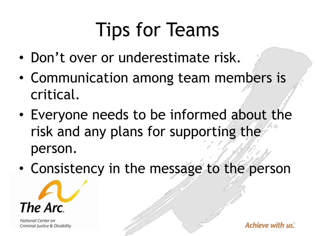 tips for teams