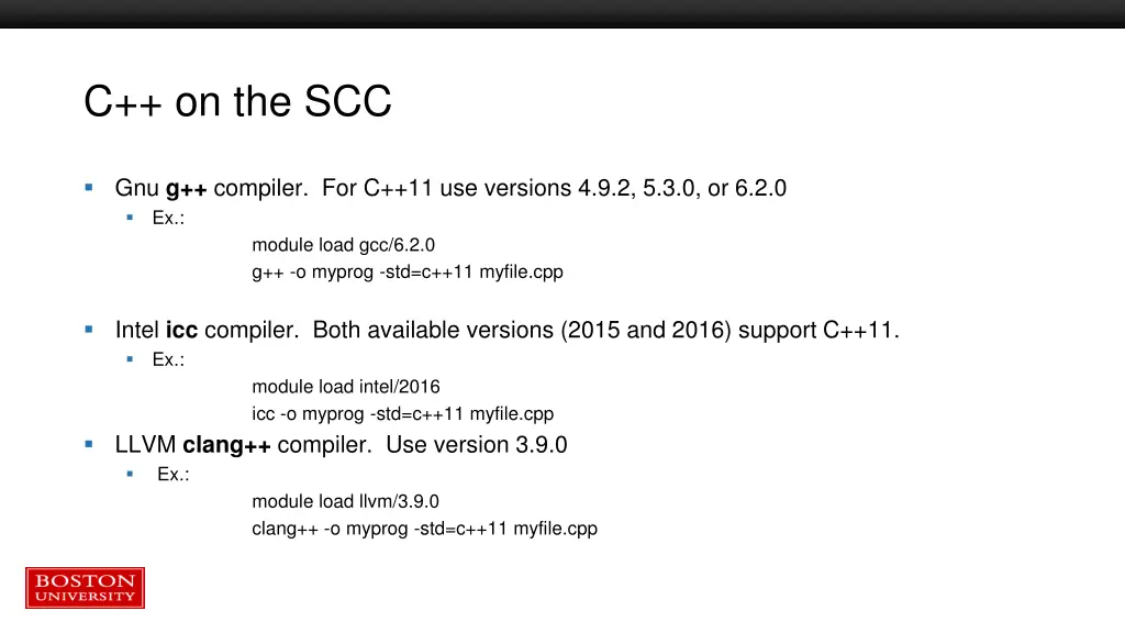 c on the scc