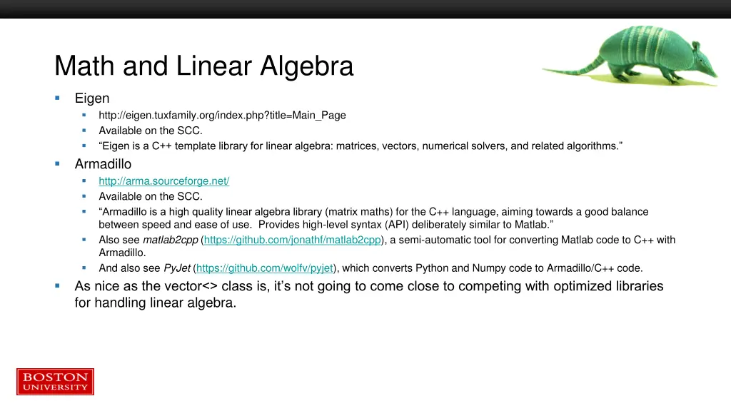 math and linear algebra