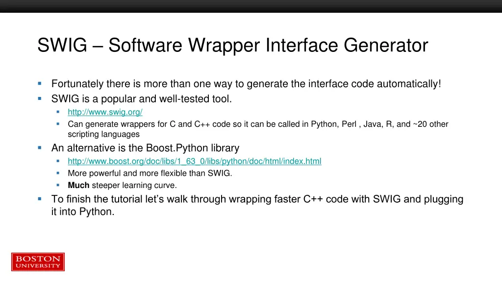 swig software wrapper interface generator