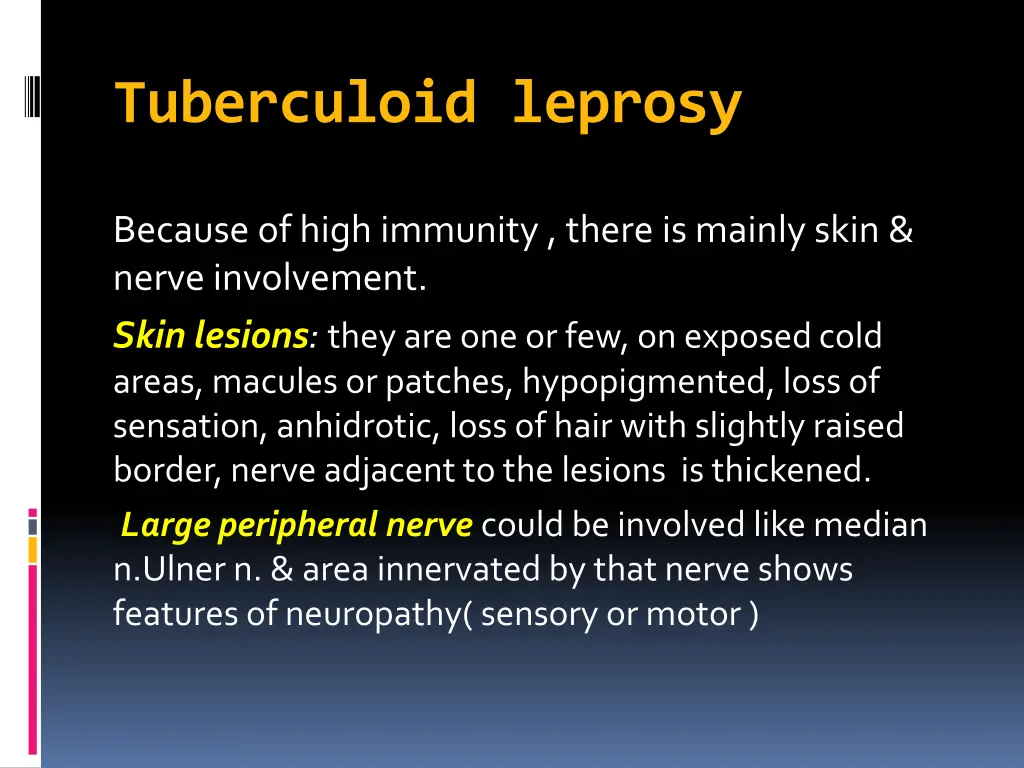 tuberculoid leprosy