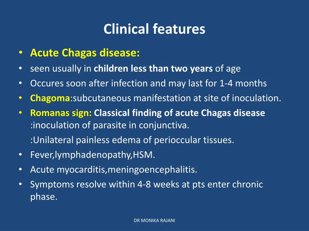 clinical features 1