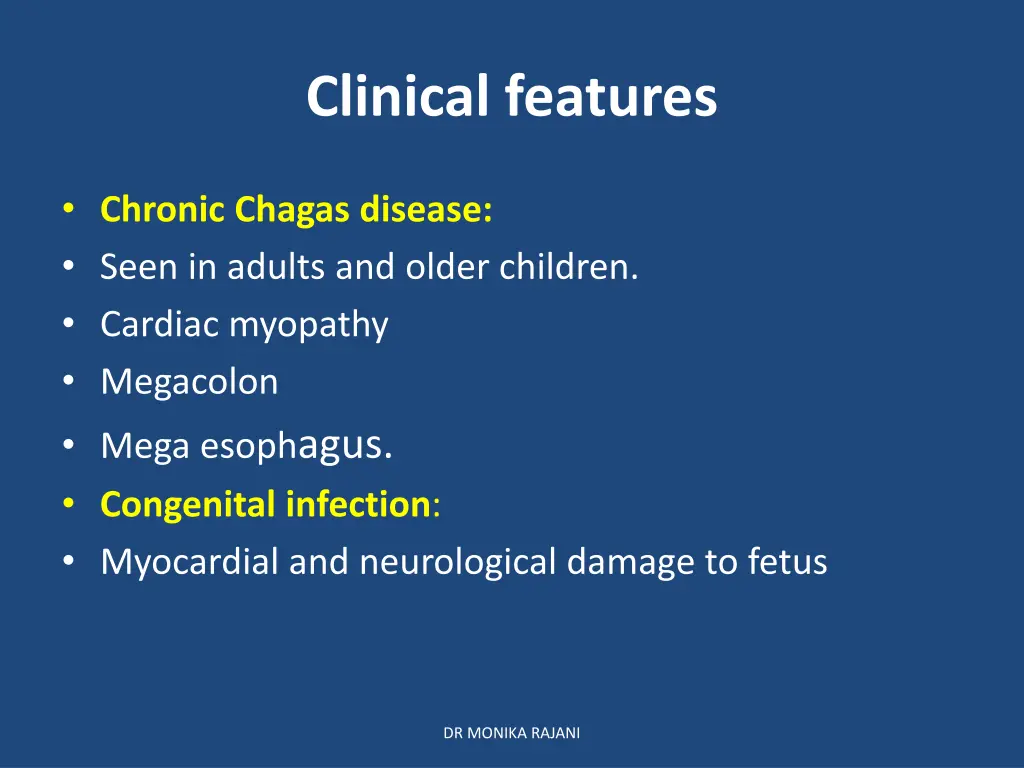 clinical features 2