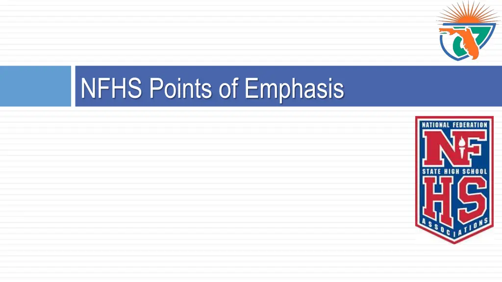 nfhs points of emphasis