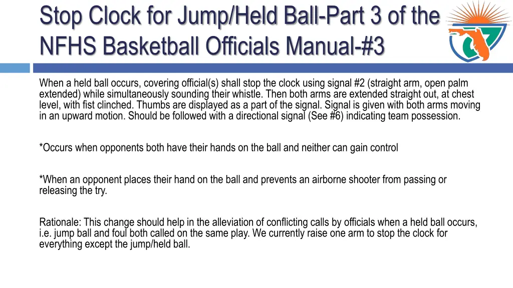 stop clock for jump held ball part 3 of the nfhs