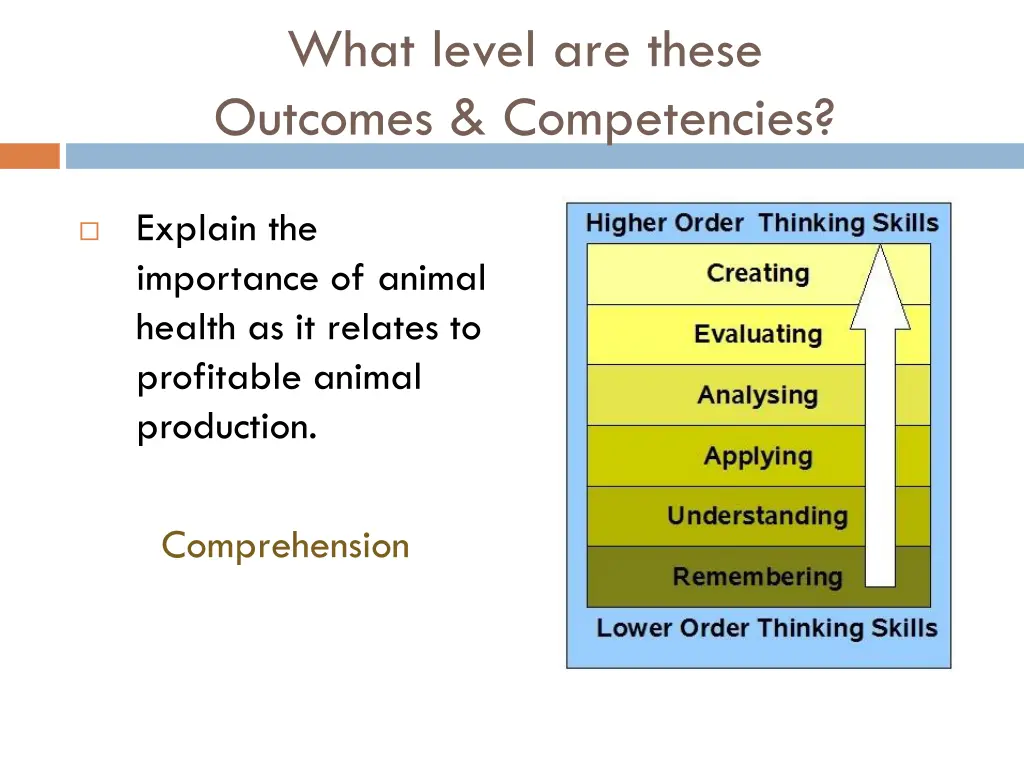 what level are these outcomes competencies