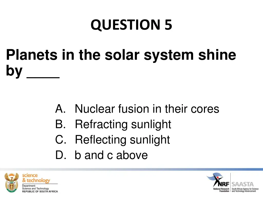 question 5