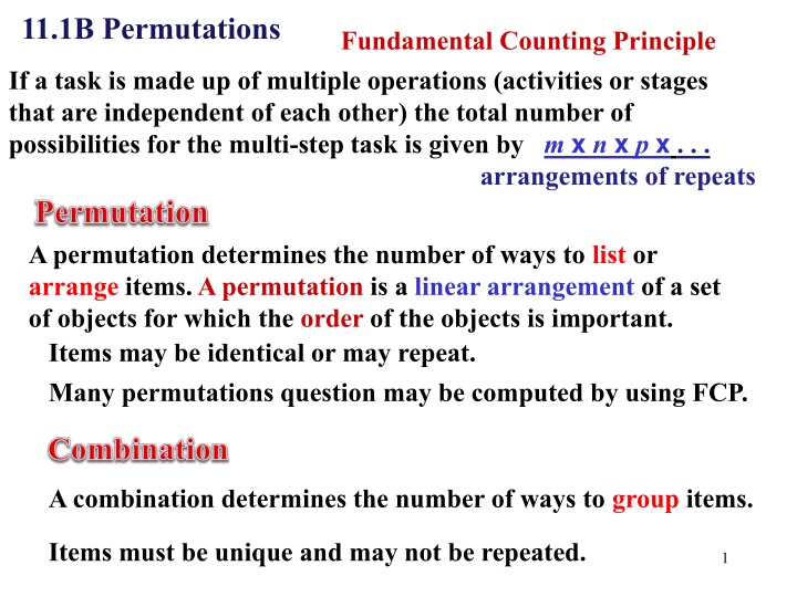 11 1b permutations