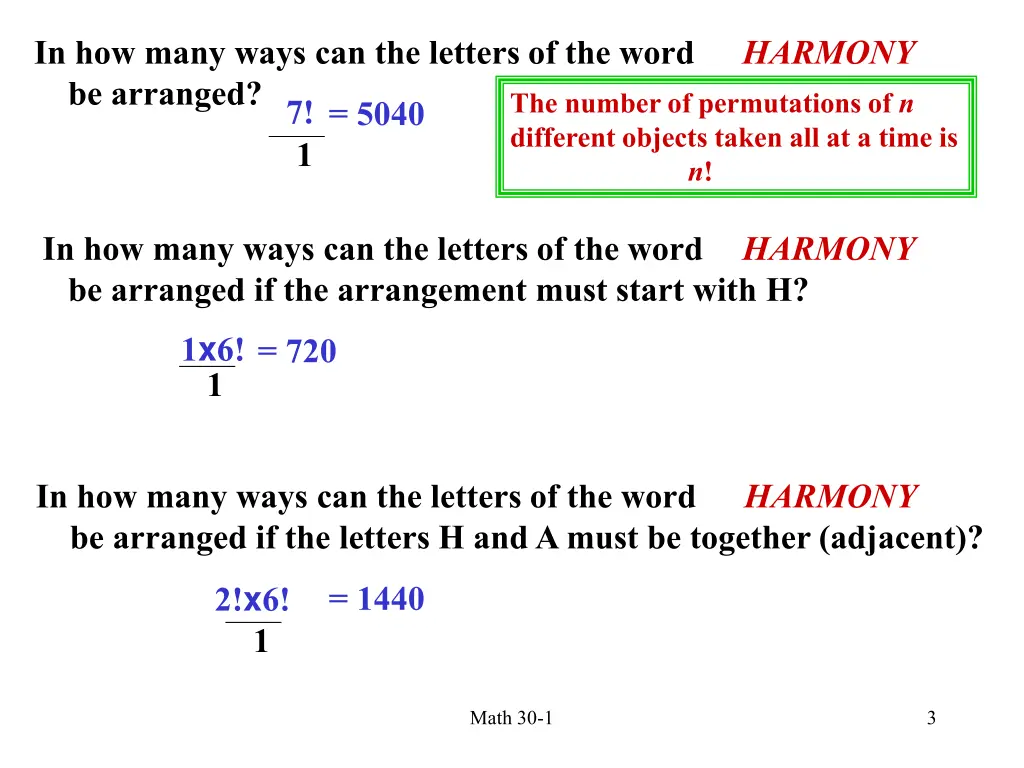 in how many ways can the letters of the word