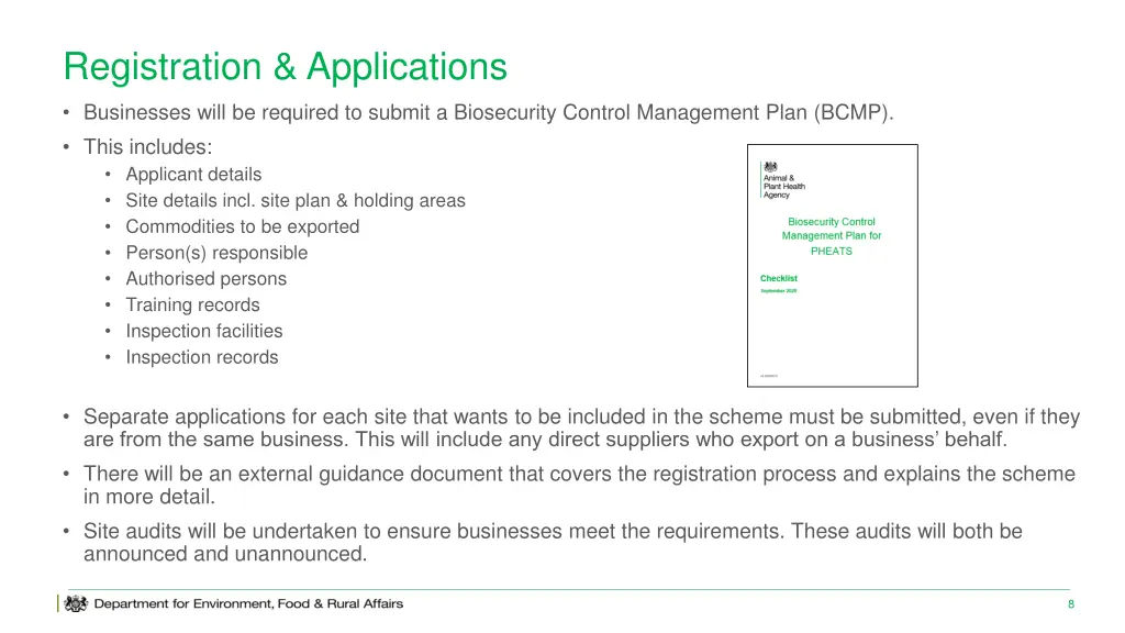 registration applications