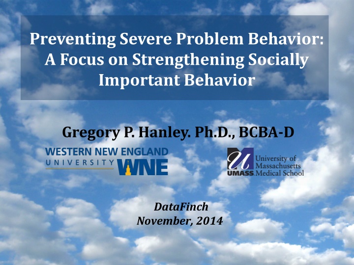 preventing severe problem behavior a focus