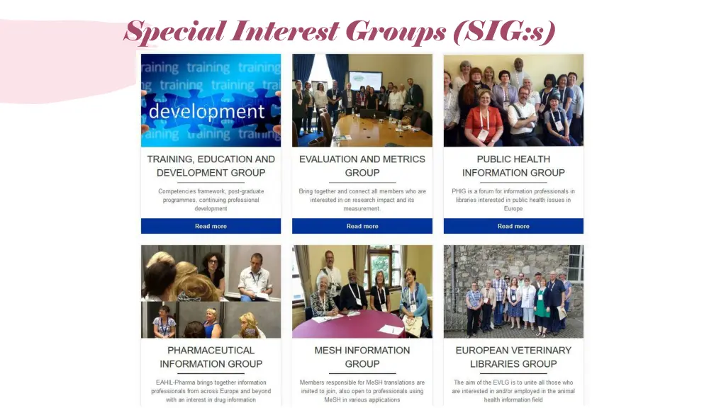 special interest groups sig s