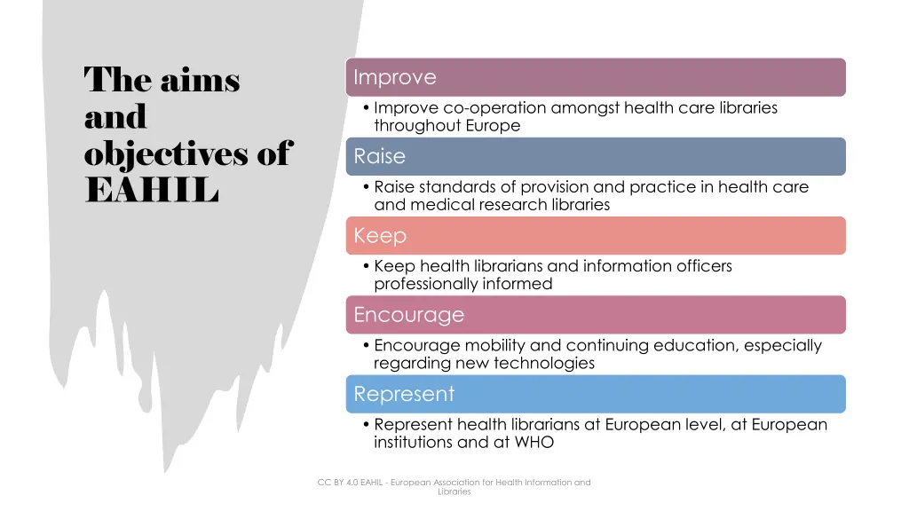 the aims and objectives of eahil