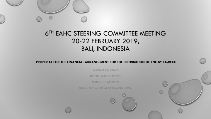 6 th eahc steering committee meeting