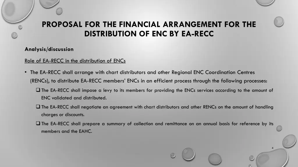 proposal for the financial arrangement 2