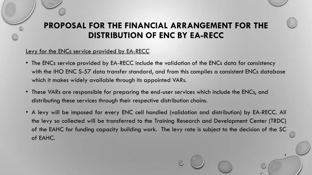 proposal for the financial arrangement 3