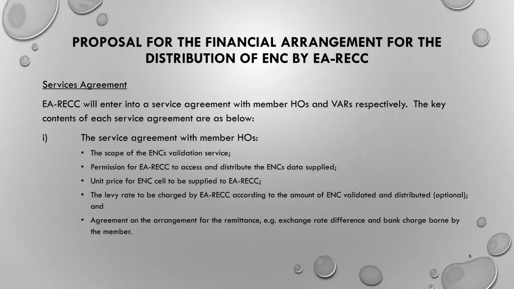 proposal for the financial arrangement 4