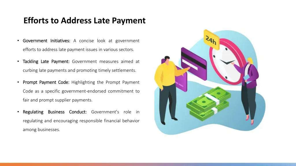 efforts to address late payment