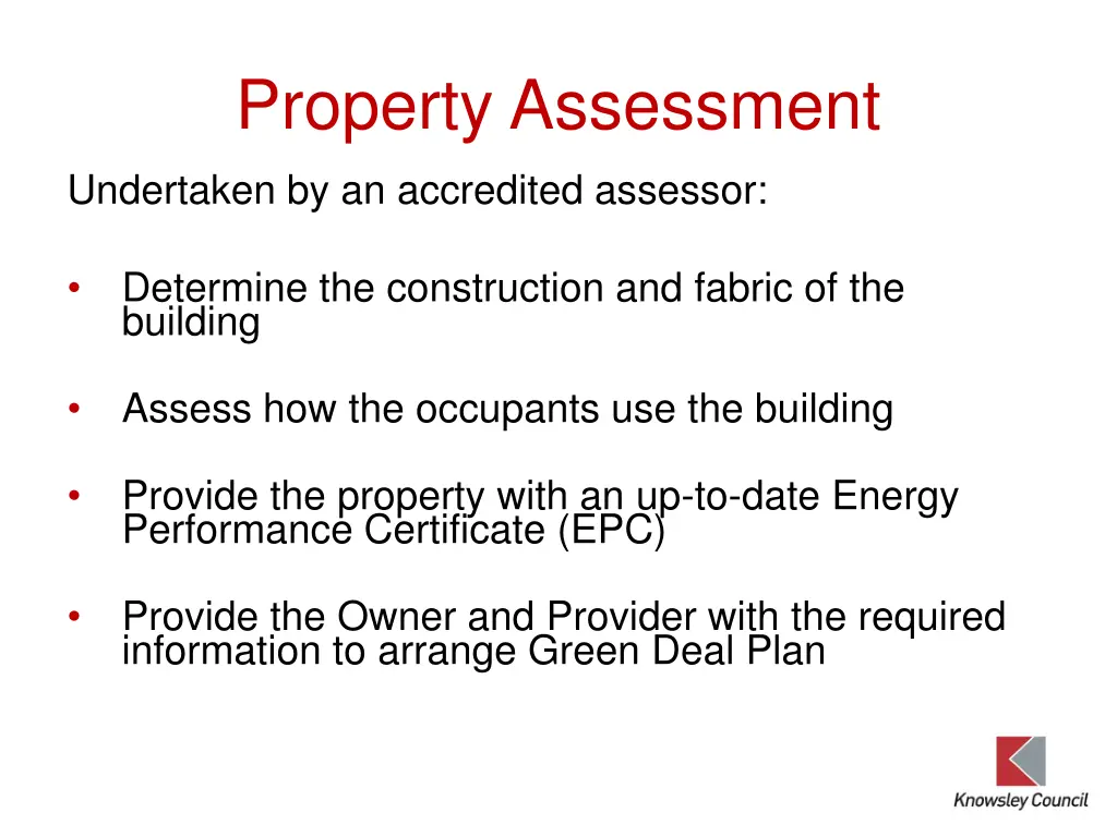 property assessment